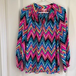 Lilly Pulitzer Silk Blouse | Size Small